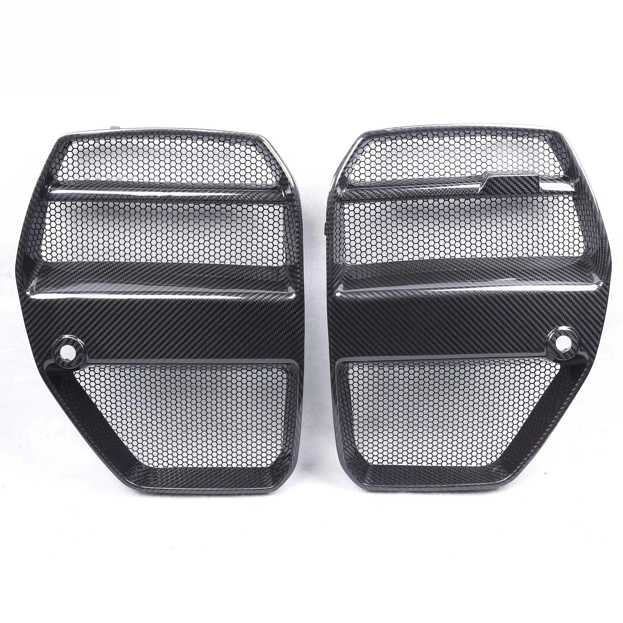 V Style Dry Carbon Fiber Grille for G80 G82 G83 2021+ Front Center Grill Replacement Car Front Bumper Grills 2021+